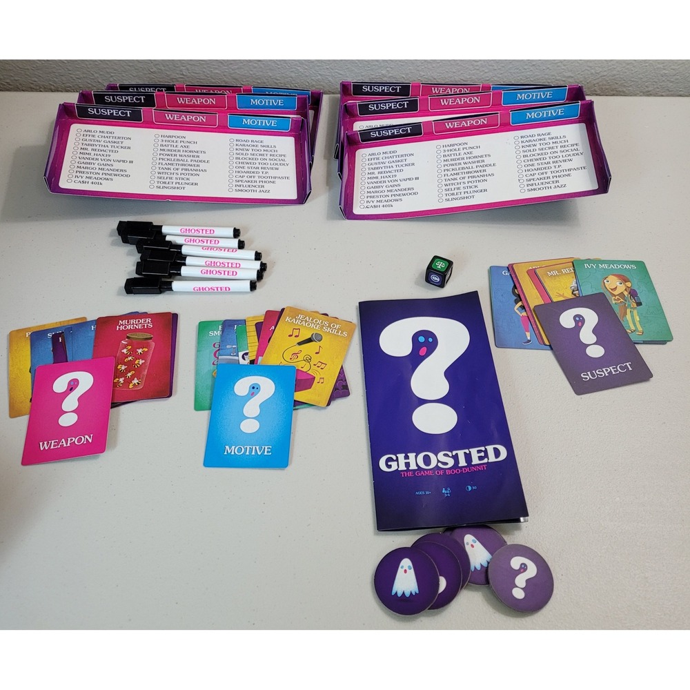 Big G Creative Ghosted Board Game Unisex OS Purple Excellent Boo-Dunnit Mystery